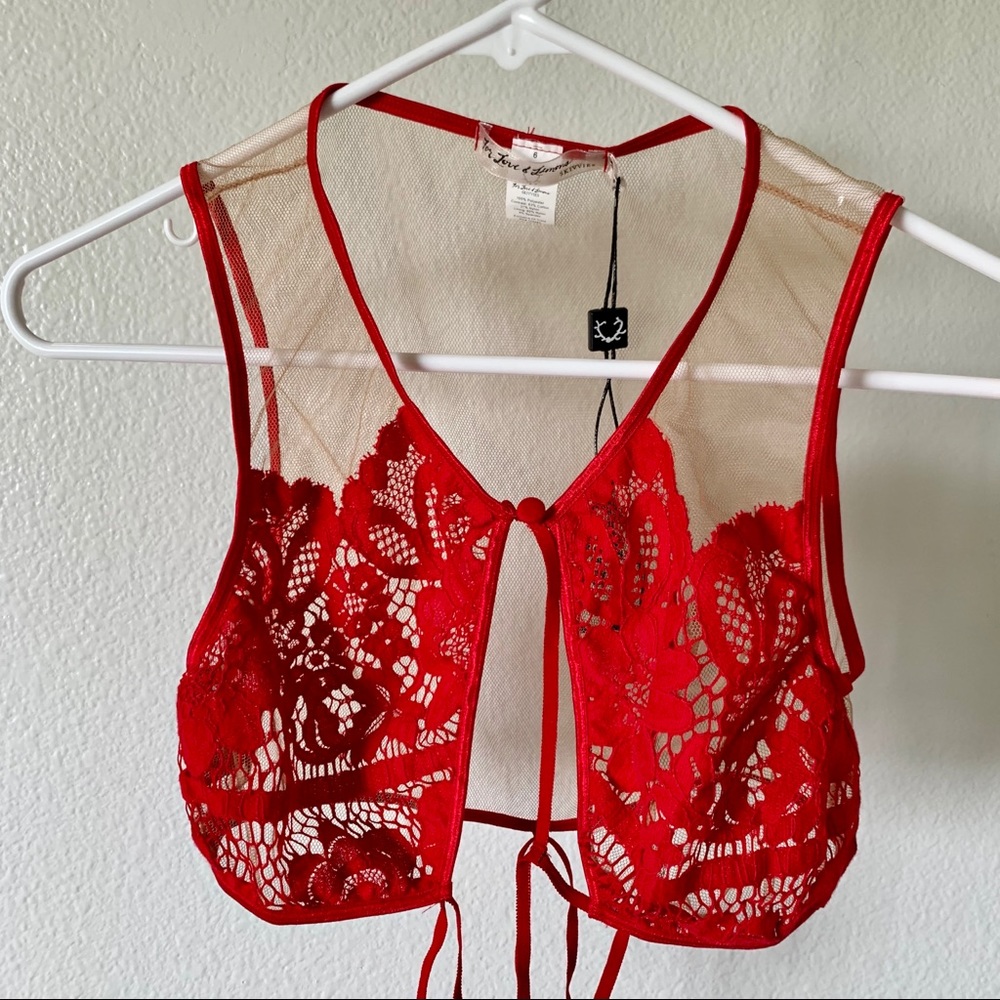 NWT For Love and Lemons skivvies bra top